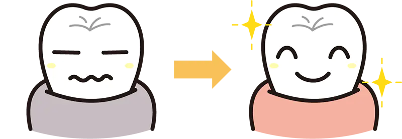 歯ぐきの黒ずみを消す